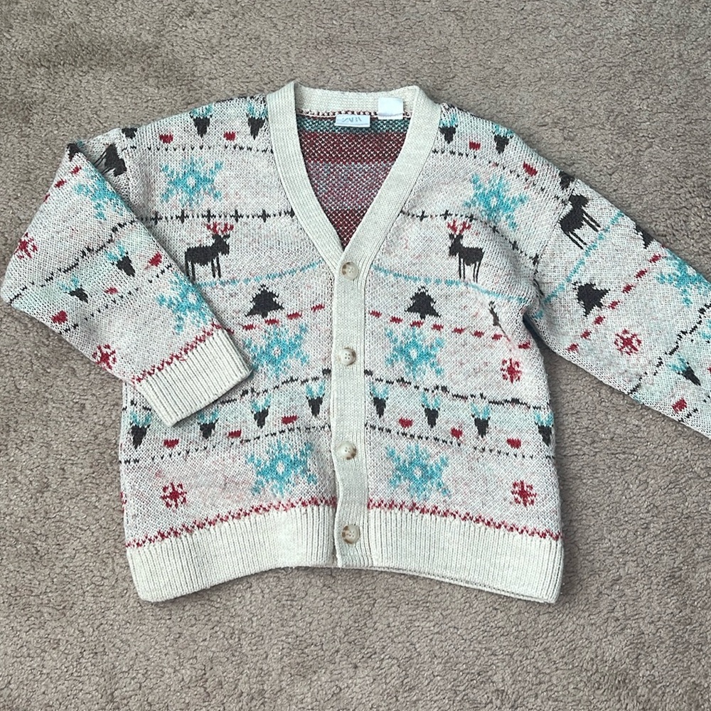 Zara Christmas cardigan